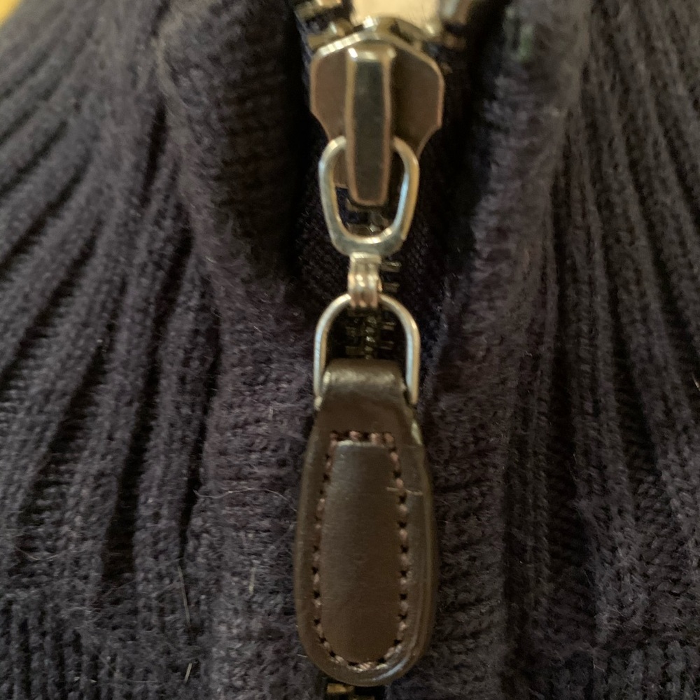 LL Bean Double L full zip sweater